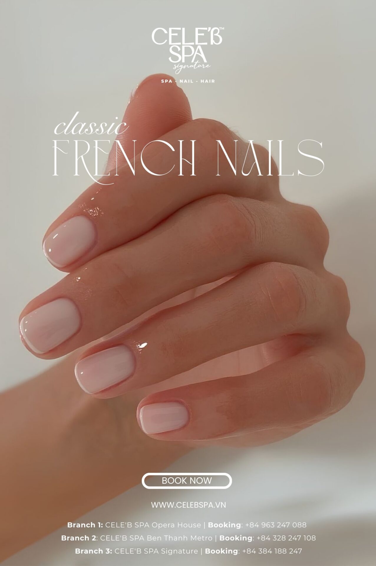 Classic French Nails