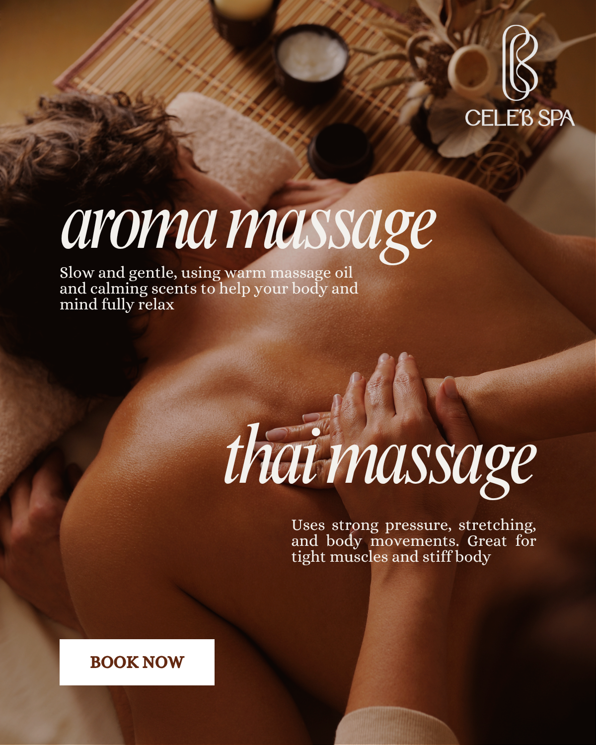 Premium Body Massage: Thai vs Aroma Massage at Cele’B Spa